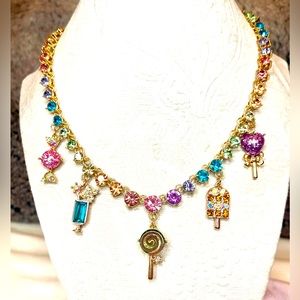 Betsey Johnson Candy Charm Necklace